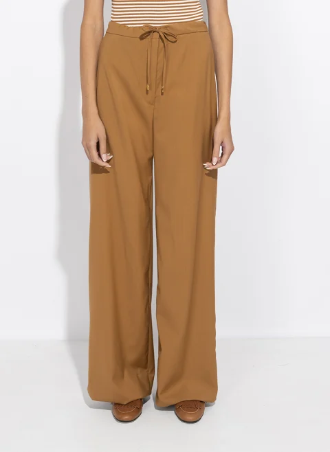 Разкроен панталон от фина вълна Max Mara Studio Mstcrisma — снимка 4