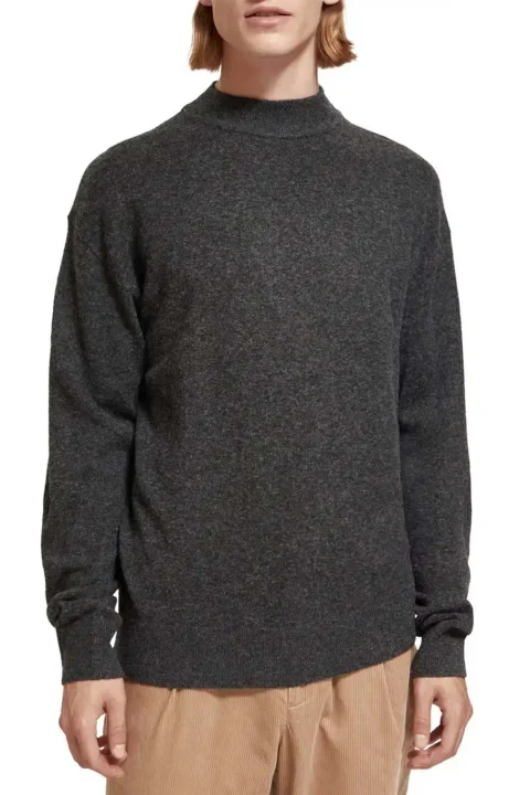 Плетено Dropped Shoulder Basic Mock 176984 SC6721 moondust — снимка 2