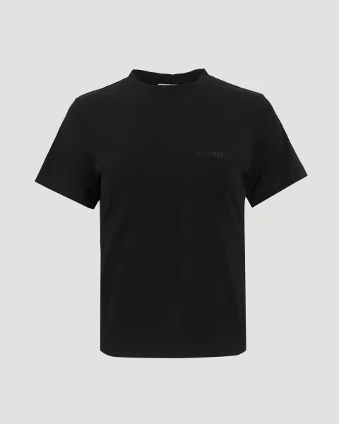Cotton T-Shirt in Black