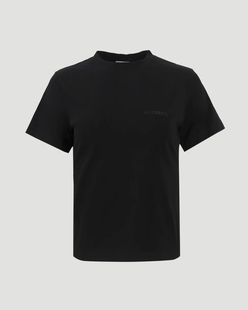 Cotton T-Shirt in Black