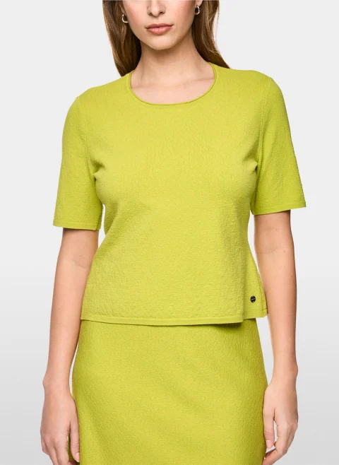 Тишърт от фино плетиво Marc Cain Collections