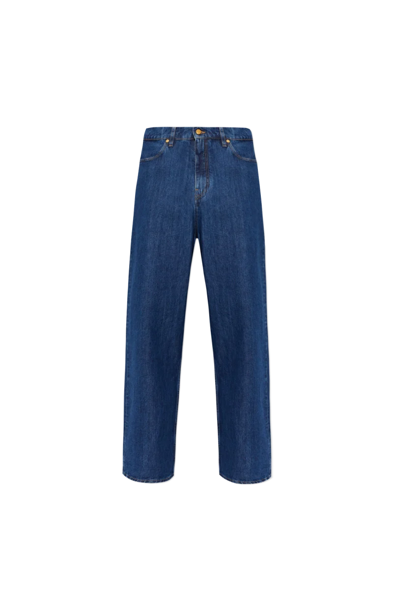 Blue Wide-Leg Jeans