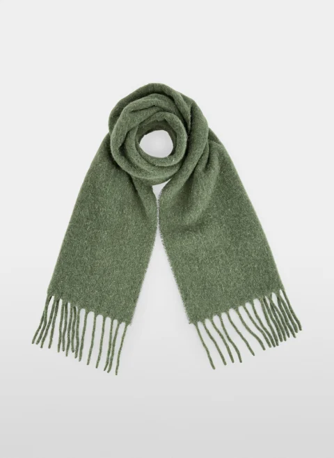 Шал с алпака 'Fluffy finish' Marc Cain Collections — снимка 4