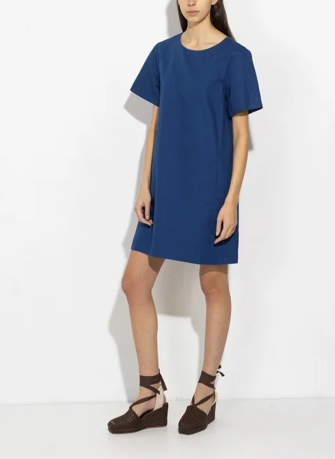Къса рокля от памук Weekend Max Mara Wkdaloa