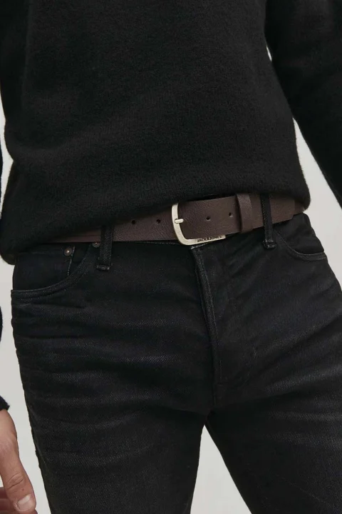 Колан Jacharry 12120697 19-1111 TCX black coffee — снимка 2