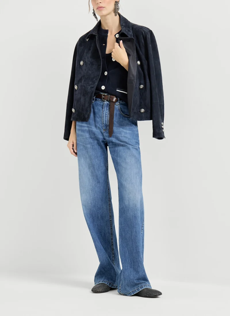 Деним 'Vintage look' Brunello Cucinelli