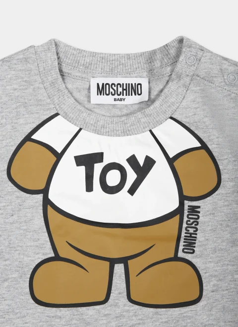Тишърт с принт Moschino Kids — снимка 3