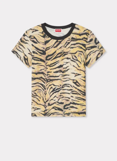 Тишърт с анималистичен принт 'Tiger' Kenzo — снимка 6