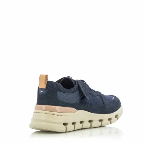 Дамски Сникърс CLARKS – 26176773 NATURE X COVE NAVY COMBI — снимка 3