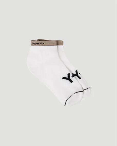 Mid-Calf Socks in White