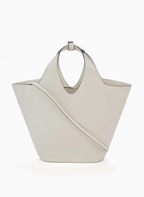 Кожена чанта 'Tote' Alberta Ferretti — снимка 4