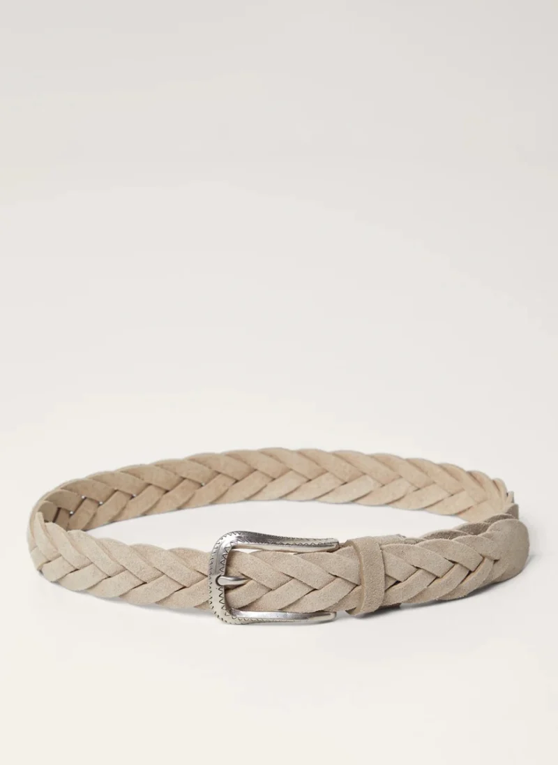 Велурен колан 'Braided' Brunello Cucinelli Kids 65