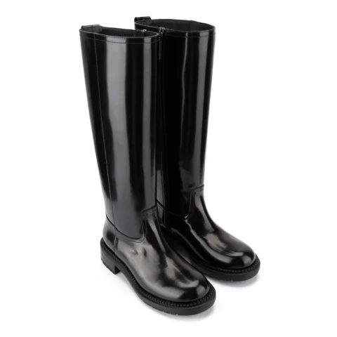 Дамски черни ботуши Casadei — снимка 7