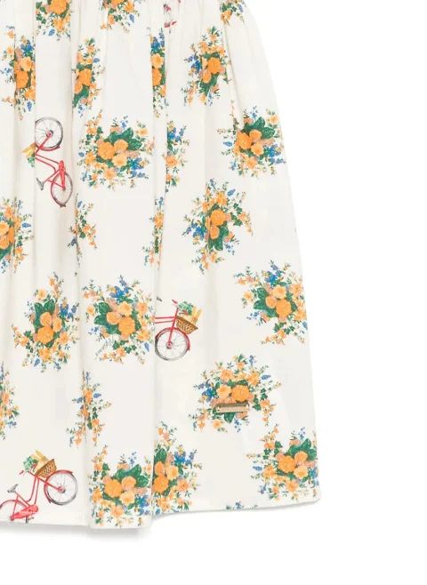 Рокля с принт Moschino Kids — снимка 2