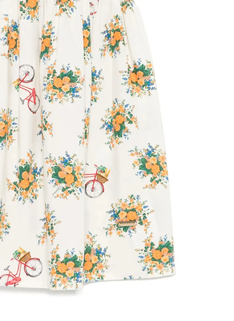 Рокля с принт Moschino Kids — снимка 2