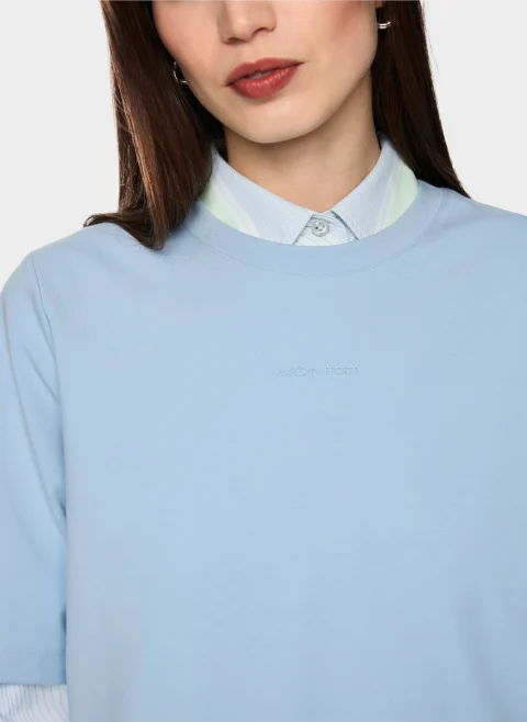 Тишърт с кантове Marc Cain Sports — снимка 4