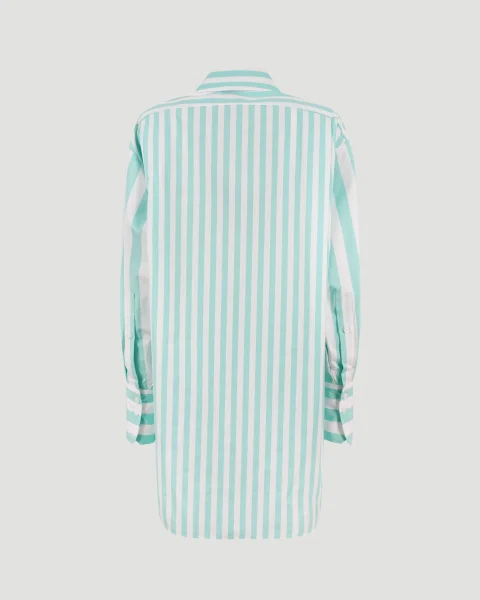 Striped Mini Shirt with Logo — снимка 2