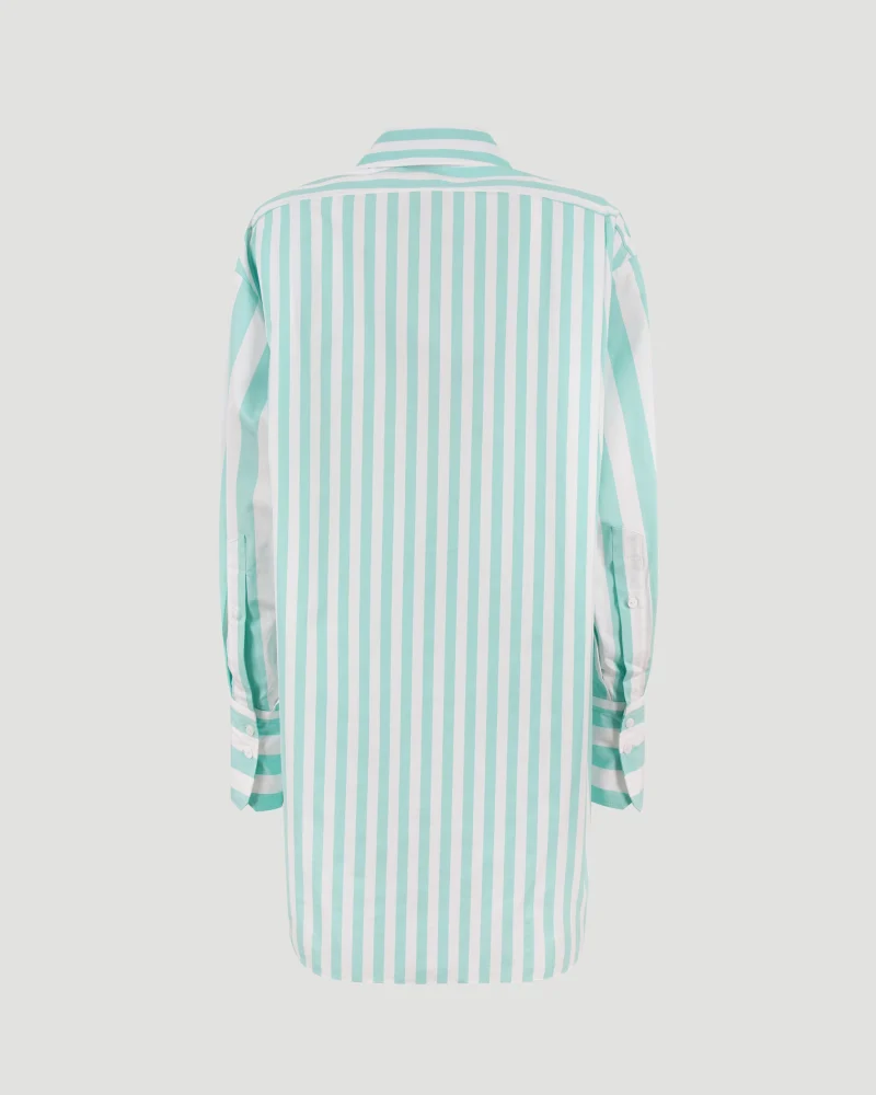 Striped Mini Shirt with Logo — снимка 2