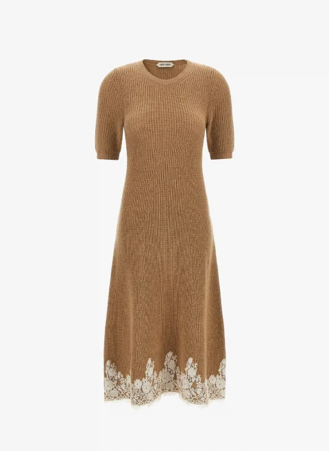 Миди рокля от кашмир Alberta Ferretti