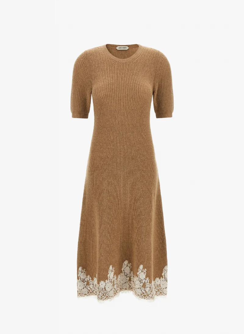 Миди рокля от кашмир Alberta Ferretti