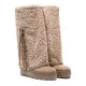 Дамски бежови ботуши Double Face Casadei — снимка 3
