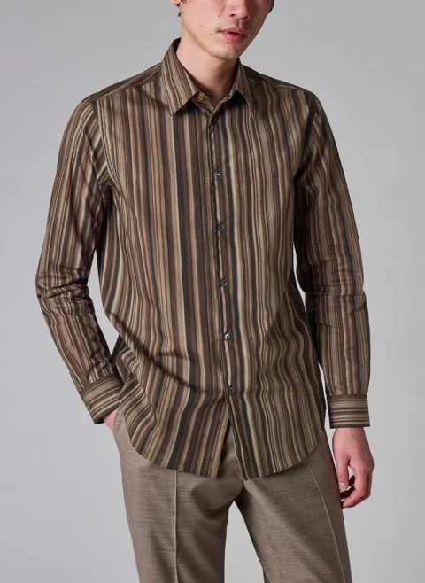 Риза с принт 'Painted Signature Stripe' Paul Smith — снимка 2