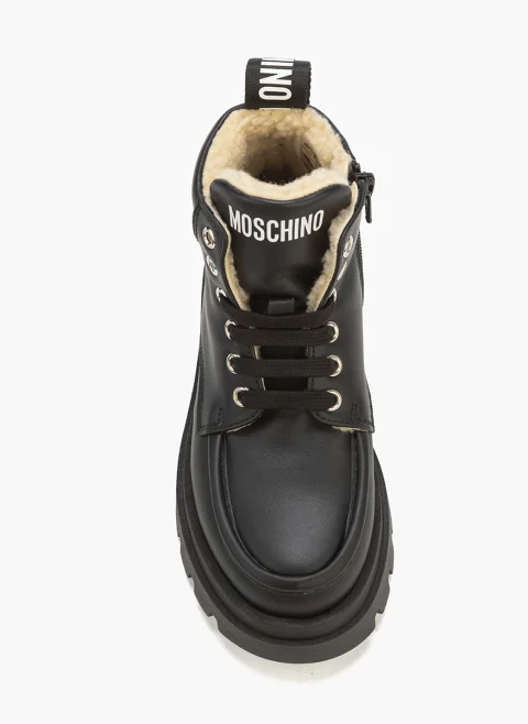 Кожени боти Moschino Kids — снимка 5