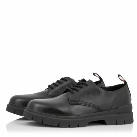 Мъжки Ежедневни HUGO – 50528861 RYAN DERB PLLT BLACK — снимка 3