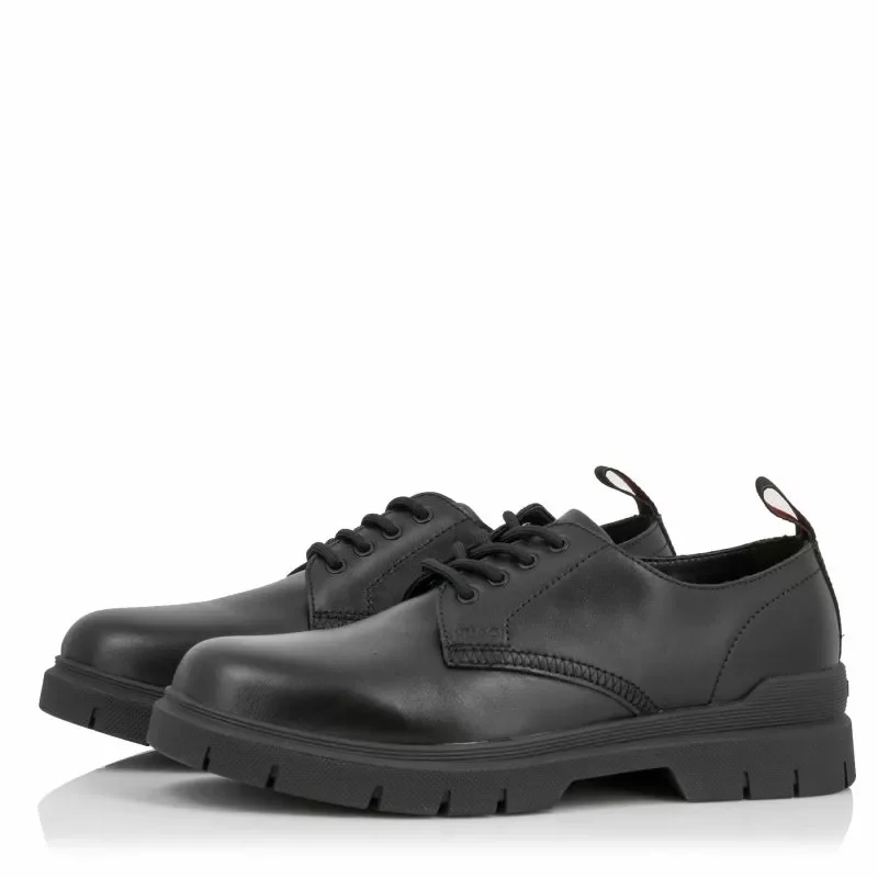 Мъжки Ежедневни HUGO – 50528861 RYAN DERB PLLT BLACK — снимка 3
