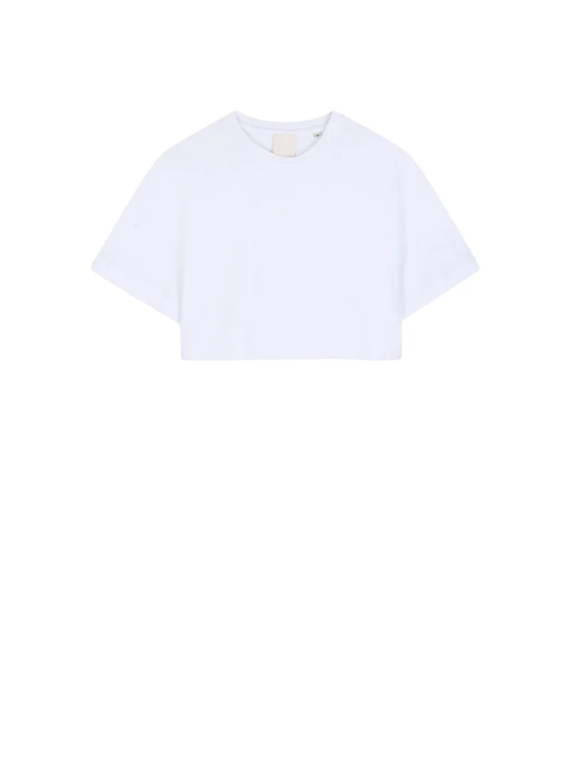 Тишърт със скъсена дължина Givenchy Kids
