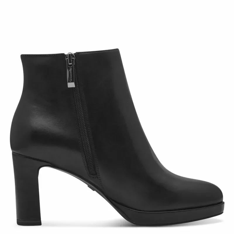 Дамски Боти На Ток TAMARIS – 1-25329-43-003 BLACK LEATHER — снимка 2