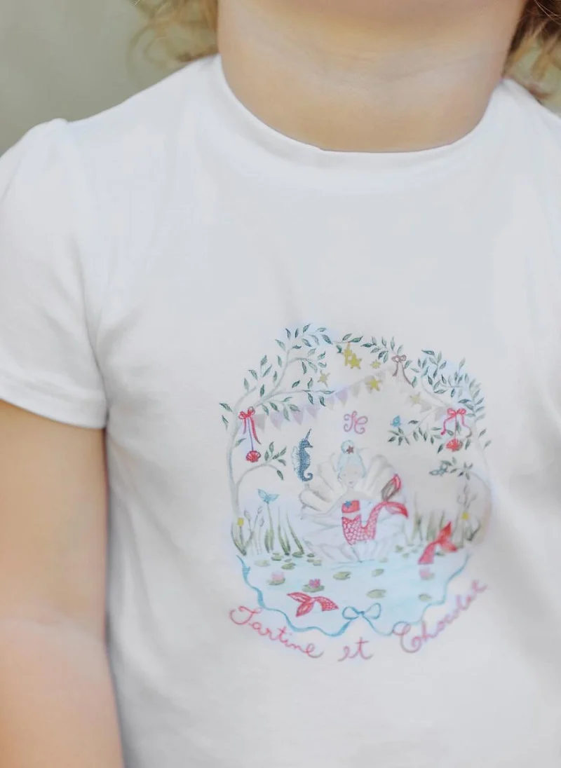 Тишърт с принт 'Summer Treasure' Tartine et Chocolat — снимка 2