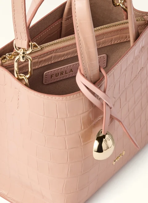 Мини чанта Tote Furla Divide It Cloudy Pink — снимка 3