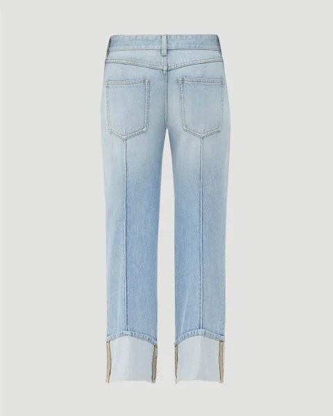 Light-Bleached Boyfriend Denim — снимка 2