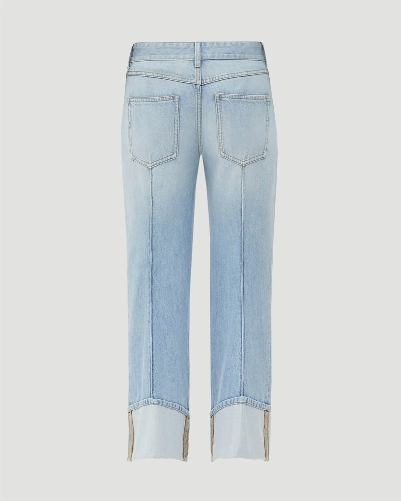 Light-Bleached Boyfriend Denim — снимка 2