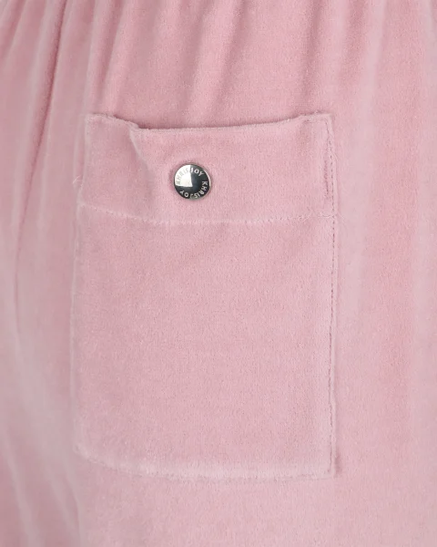 Pale Pink Velour Pants — снимка 4