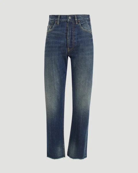 Straight-Leg Jeans in Blue