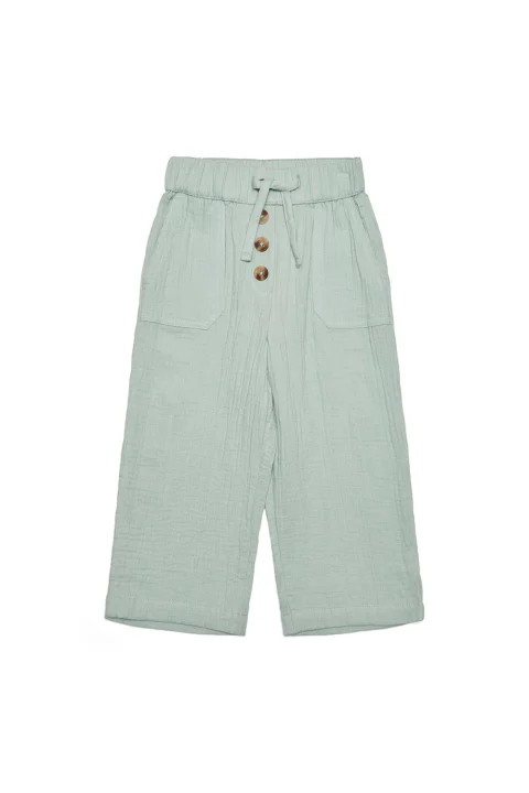 Детски Панталони Kmgthyra Wide Leg Pant Wvn 15251569 14-4908 tcx harbor gray