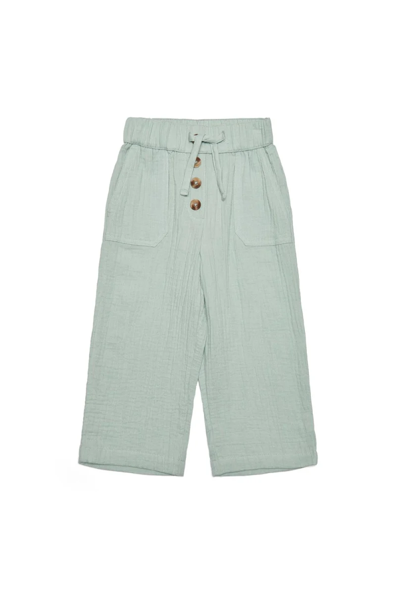 Детски Панталони Kmgthyra Wide Leg Pant Wvn 15251569 14-4908 tcx harbor gray
