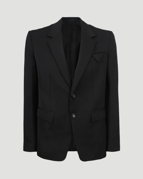 Single-Breasted Blazer in Black
