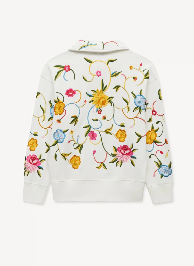 Суитшърт с флорална бродерия 'Wildflower' Kenzo — снимка 6