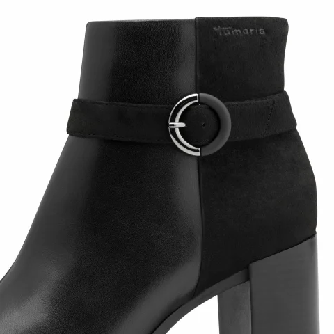 Дамски Боти На Ток TAMARIS – 1-25363-45-001 BLACK — снимка 4