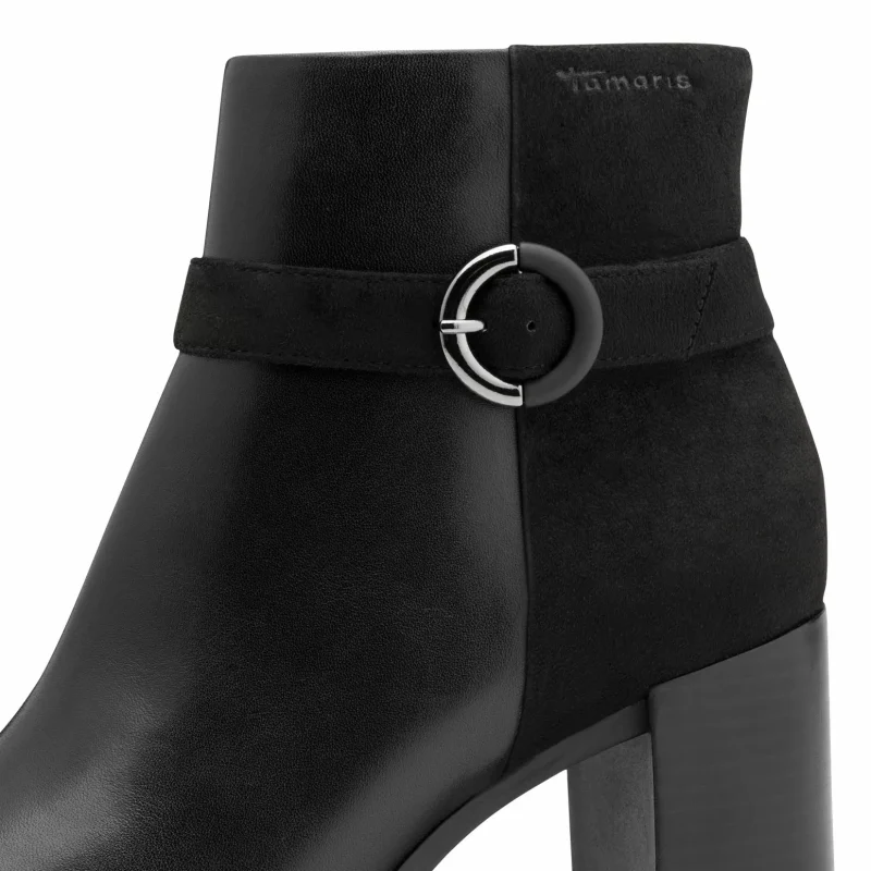 Дамски Боти На Ток TAMARIS – 1-25363-45-001 BLACK — снимка 4