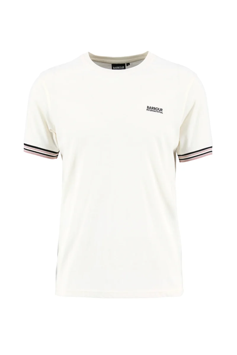 T-Shirt Burnwood Tipped Cuff MTS1603 wh32 whisper white