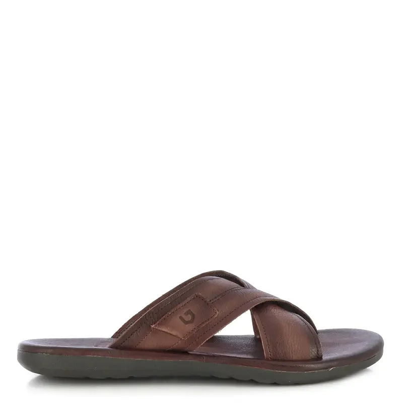Мъжки Ежедневни Чехли DEMOCRATA – 015142-002 ZION DK BROWN