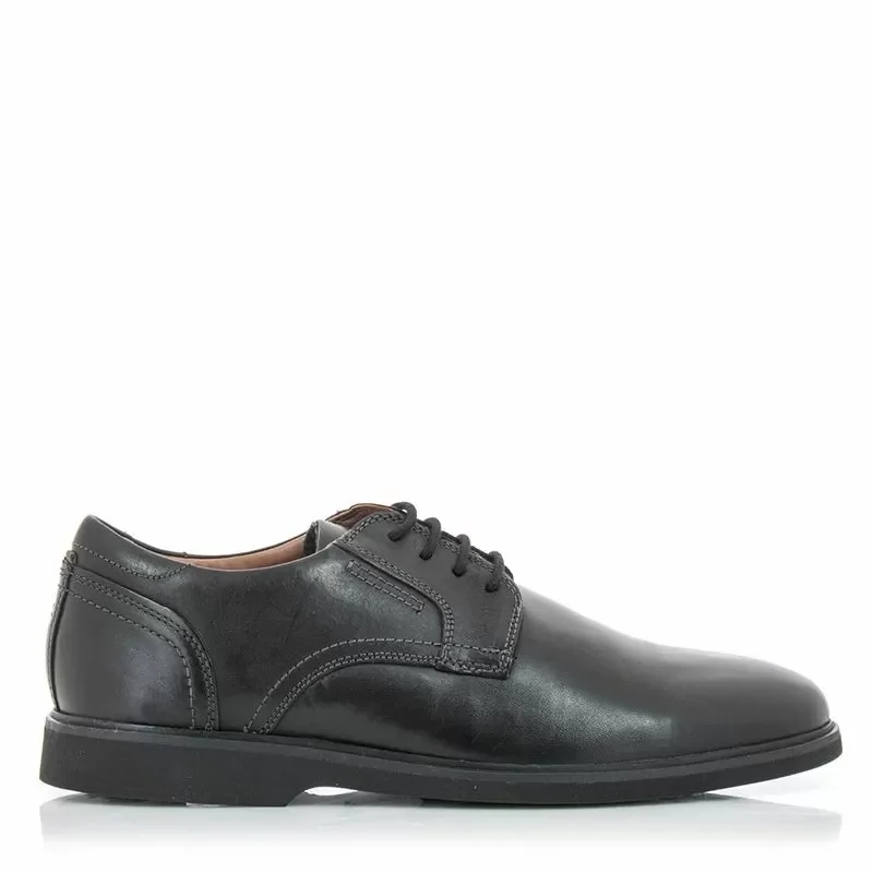 Мъжки Ежедневни CLARKS – 26168162 MALWOOD LACE BLACK LEATHER