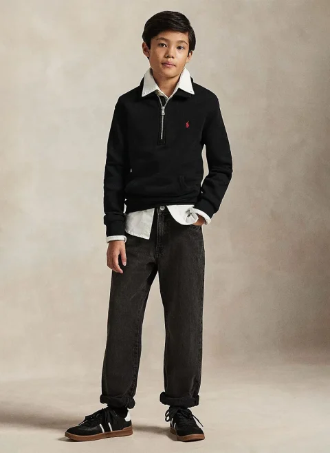 Суитшърт с бродерия Ralph Lauren Kids 6-14 — снимка 3