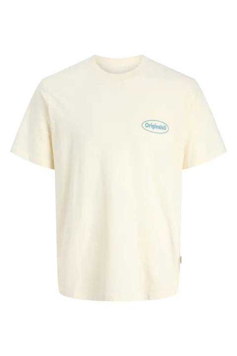 T-Shirt Jorriviera Vintage Poster Back Ss 12295202 11-0105 TCX antique white