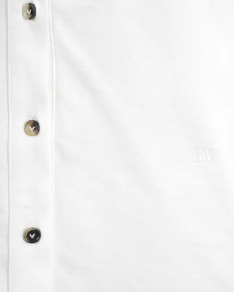 Tank Top with Buttons in White — снимка 2