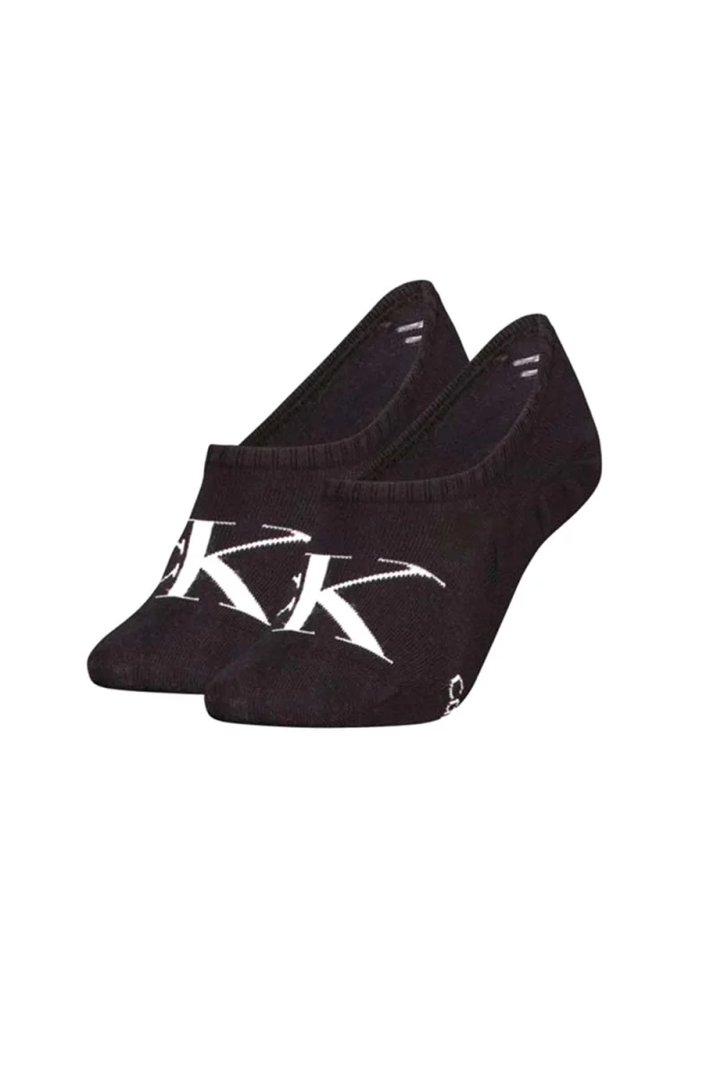 Чорапи (Pack of 2) Ckj Women Footie High Cut 701228817 001 black